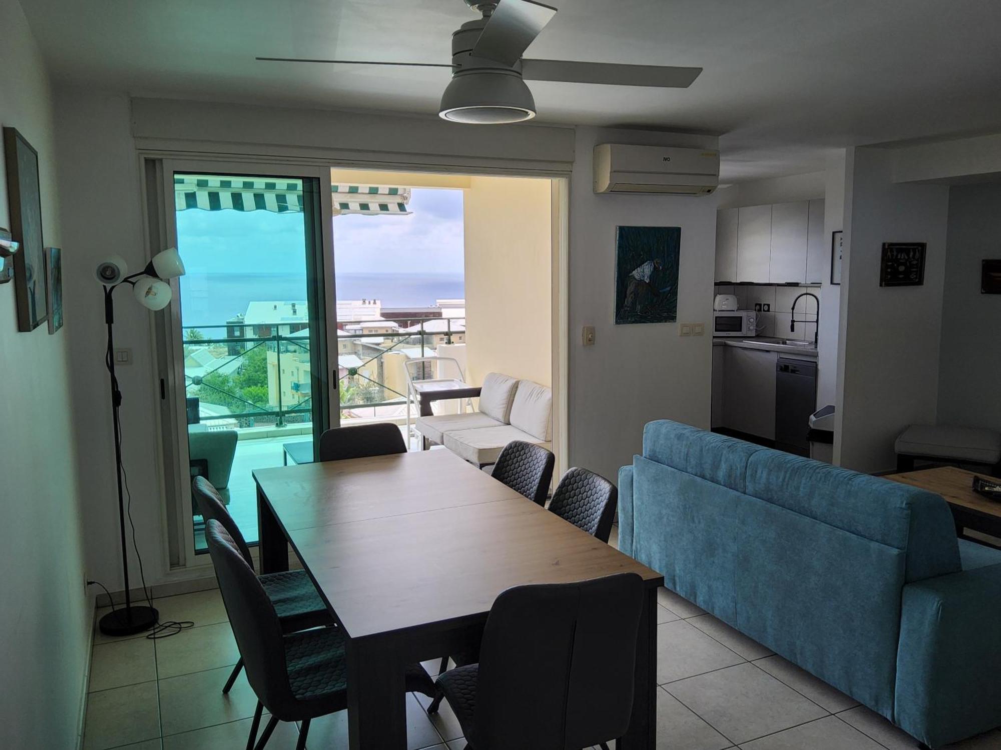 Beau T3 Litchi Vue Ocean Piscine Apartment Saint-Gilles Les Bains Exterior photo
